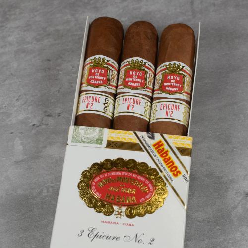 Hoyo de Monterrey Epicure No. 2 Cigar - Pack of 3