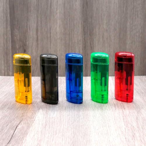 Eurojet Transparent Jet Flame Lighter - Lucky Dip Colour