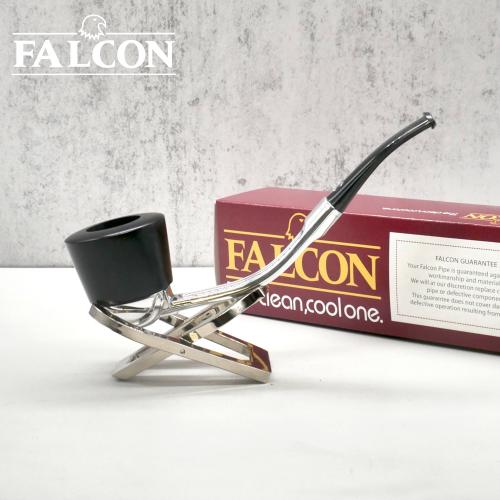 Falcon Standard Smooth Bent Aluminium Briar Fishtail Pipe (FAL483)