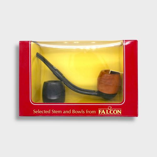 Falcon Hunter Pipe & Bowl Gift Set - Bent Fishtail (FAL659)