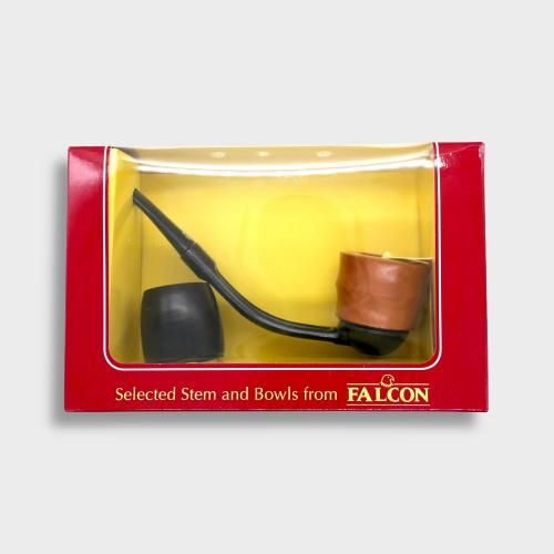 Falcon Hunter Pipe & Bowl Gift Set - Bent Fishtail (FAL671)