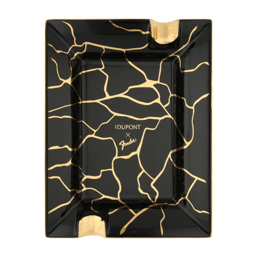 ST Dupont Cigar Ashtray - Fender - Black & Gold