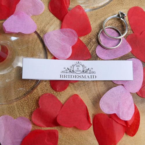 Wedding Cigar Band - BRIDESMAID - Mr & Mrs Floral Design