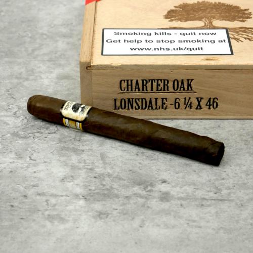 Charter Oak Broadleaf Lonsdale Cigar - 1 Single