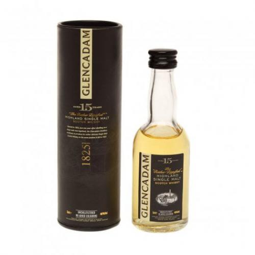 Glencadam 15 Year Old Whisky Miniature - 46% 5cl