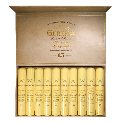 Gurkha Cellar Reserve 15 Year Old Gold Hedonism Tubed - Box of 20