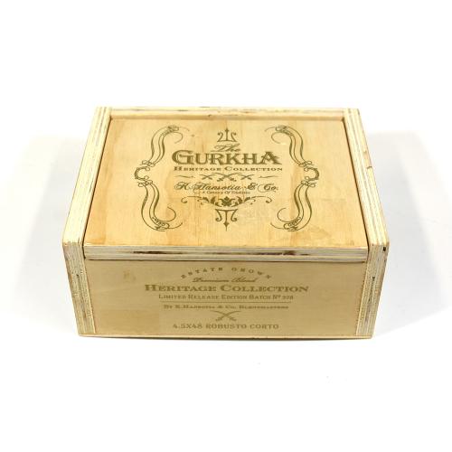 Empty Gurkha Heritage Collection Robusto Corto Cigar Box