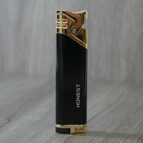 Honest Arlo Jet Flame Cigar Lighter - Black & Gold (HON174)