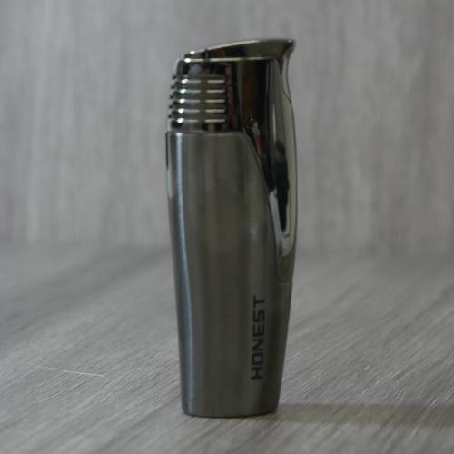 Honest Tyne Jet Flame Cigar Lighter - Gunmetal (HON176)