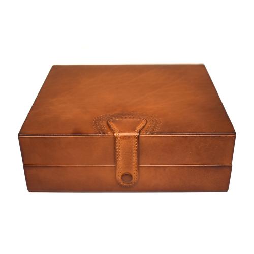 Artamis Antique Leather Desktop Humidor Cigar Humidor - 20 Cigar Capacity