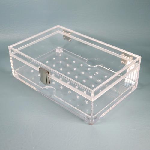 Clear Perspex Travel Humidor - 10 Cigar Capacity