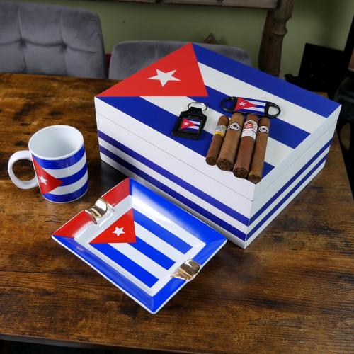 Havana Heritage Compendium Sampler - Cuba Themed Humidor & Accessories