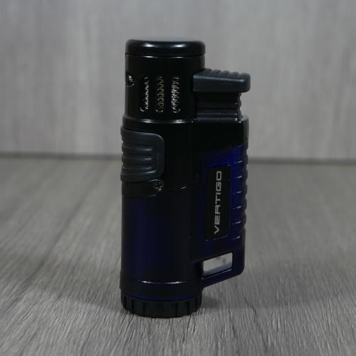 Vertigo by Lotus - Hawk Triple Torch Flame Lighter - Blue