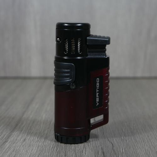 Vertigo by Lotus - Hawk Triple Torch Flame Lighter - Red