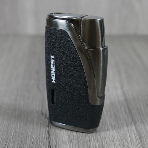 Honest Neath Cigar Lighter - Black & Gunmetal (HON33)