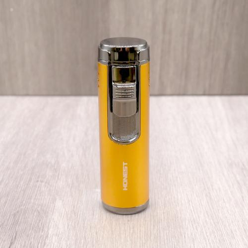 Honest Lewis Cigar Lighter - Gold & Chrome (HON204)