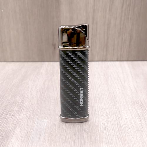 Honest Carroll Cigar Lighter - Black & Gunmetal Jet Lighter (HON219)