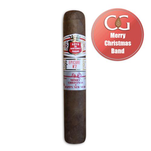Hoyo de Monterrey Epicure No. 2 Cigar - 1 Single (Merry Christmas Band)