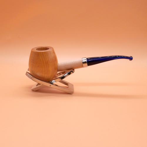 Missouri Corn Cob Imperial Blue Hardwood Bent Pipe