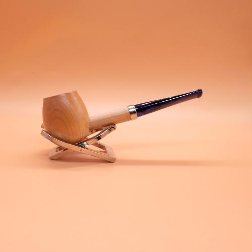 Missouri Corn Cob Imperial Blue Hardwood Straight Pipe