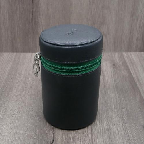 Peterson Avoca Large Travel Tobacco Jar - Black Leather