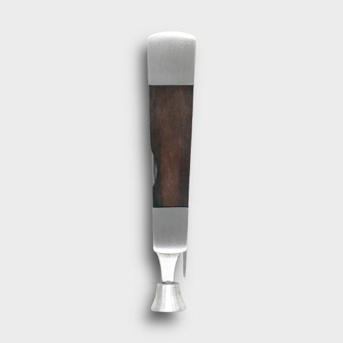 Passatore Pipe Knife Tool with Tamper & Prod - Matt Chrome & Wood