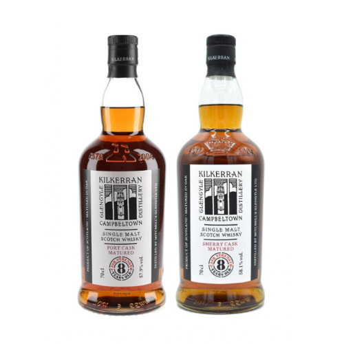 SPECIAL OFFER BUNDLE DEAL - Kilkerran 8 Year Old Cask Strength Port Cask & Kilkerran 8 Year Old Cask Strength Sherry Cask