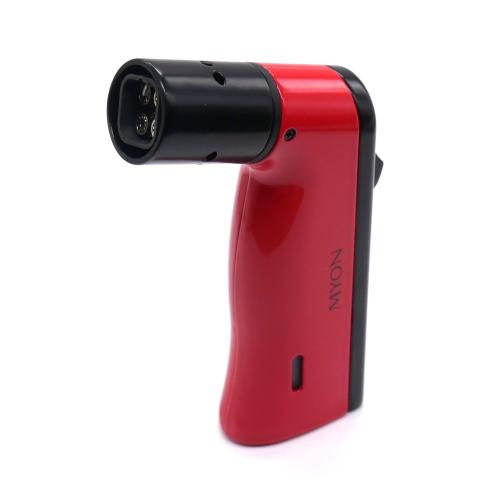 Myon Red 4 Jet Burner With Gas Window And Cigar Punch