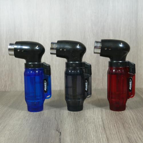 Atomic Transparent Quad Jet Flame Cigar Lighter - Lucky Dip Colour