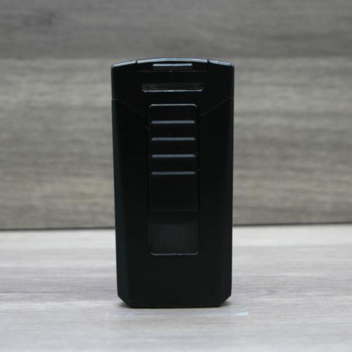 Eurojet Race Angled Twin Jet Flame Lighter - Black