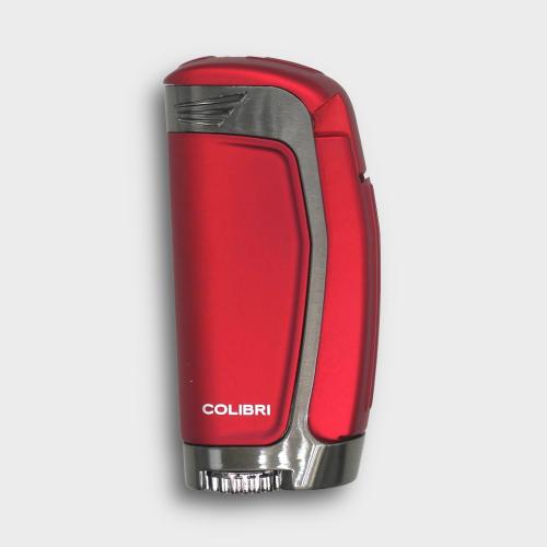 Colibri E3 Triple Jet Flame Lighter - Red & Gunmetal