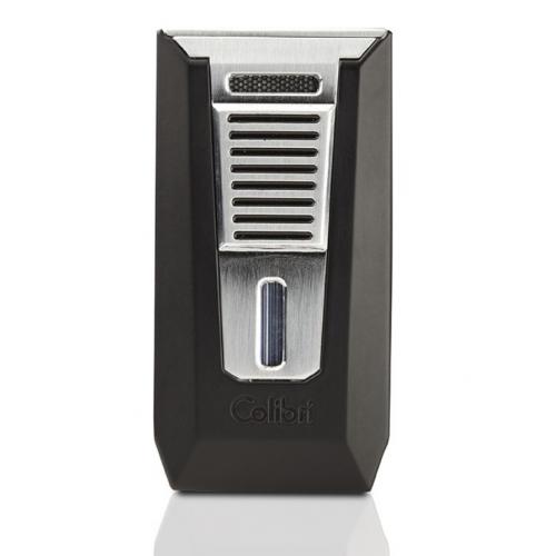 Colibri Slide Double Jet  Flame Lighter - Matte Black & Chrome