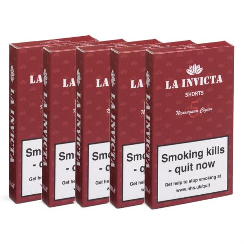 La Invicta Nicaraguan Shorts Cigar - 5 Packs of 5  (25 cigars)