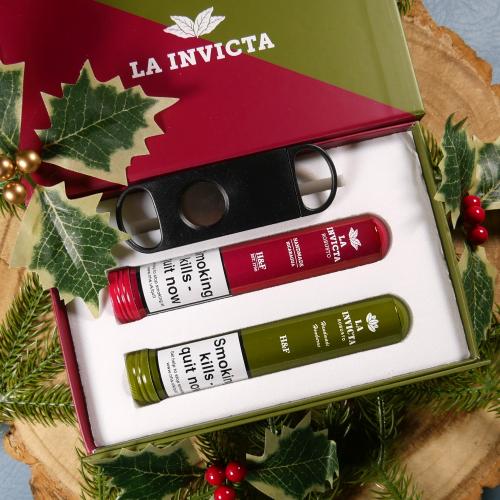 La Invicta Nicaraguan & Honduran Robusto Gift Box - 2 Cigars & Cutter