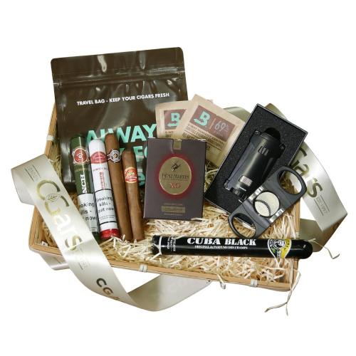 Luxury Cuban Cigar Hamper - Gift Sampler - 4 Cigars and Accessories
