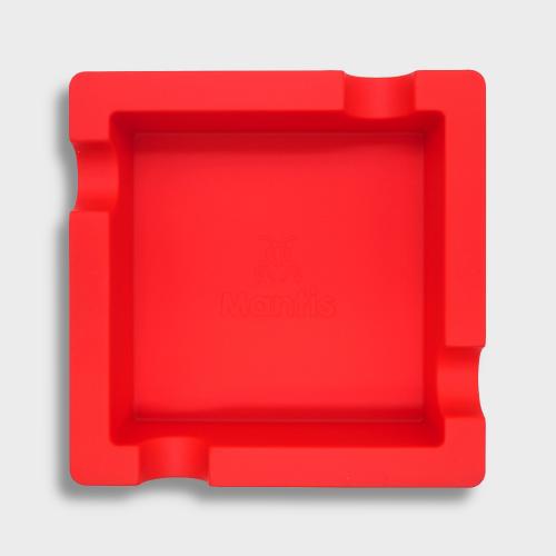 Mantis Flex Silicone Red Cigar Ashtray - 4 Cigar Rests