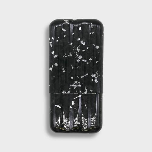 Mantis LuxForge Cigar Case - Platinum - Fits 3 Cigars
