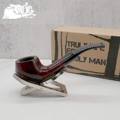 Mr Brog Alfa 98 Metal Filter Fishtail Briar Pipe (MB3012)