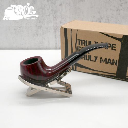 Mr Brog Alfa 98 Metal Filter Fishtail Briar Pipe (MB3117)