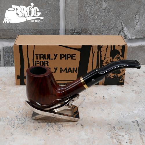 Mr Brog Full Bent 67 Briar 9mm Filter Fishtail Pipe (MB5211)