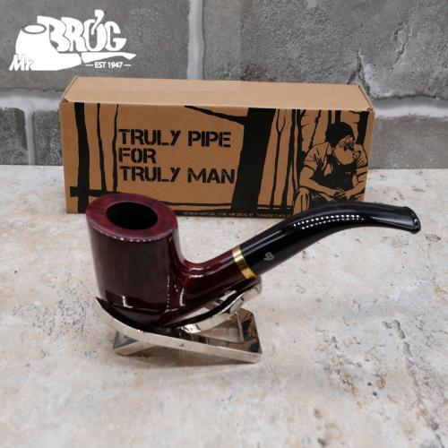 Mr Brog Steward 90 Briar 9mm Filter Fishtail Pipe (MB5217)