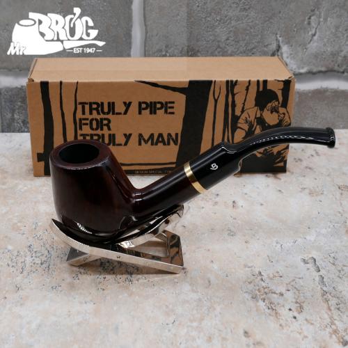 Mr Brog Full Bent 67 Briar 9mm Filter Fishtail Pipe (MB5237)