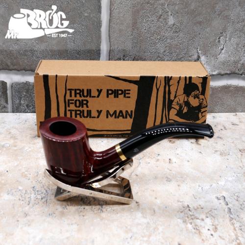 Mr Brog Steward 90 Briar 9mm Filter Fishtail Pipe (MB5248)