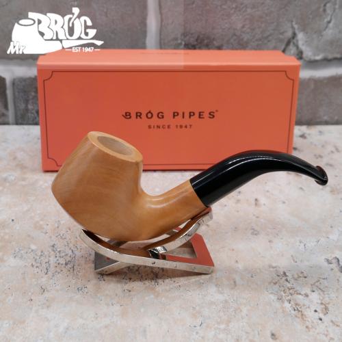 Mr Brog Olive Bent 9mm Filter Fishtail Pipe (MB5287)