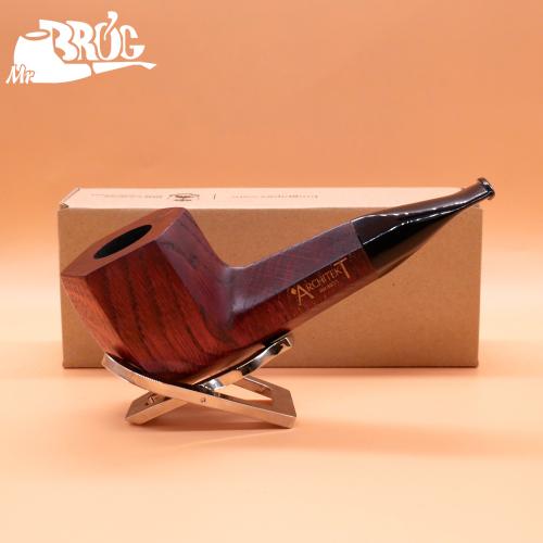 Mr Brog Architekt 307 Acacia Wood 9mm Filter Fishtail Pipe (MB6106)