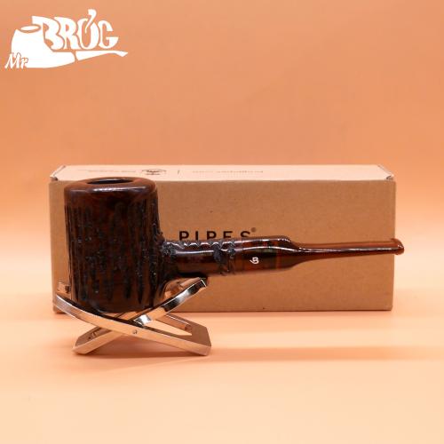 Mr Brog Aged Poker 107 Briar 9mm Filter Pipe (MB6139)