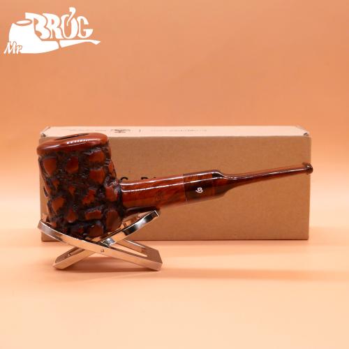 Mr Brog Aged Poker 107 Briar 9mm Filter Pipe (MB6140)