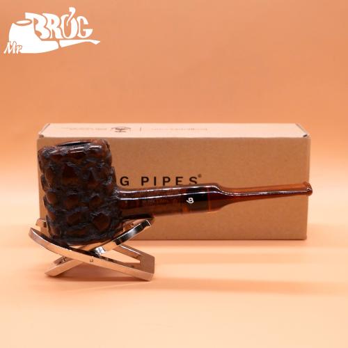 Mr Brog Aged Poker 107 Briar 9mm Filter Pipe (MB6142)