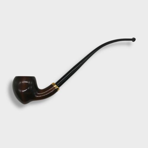 Mr Brog Amphora 309 Metal Filter Smooth Fishtail Churchwarden Pipe (MB7049)