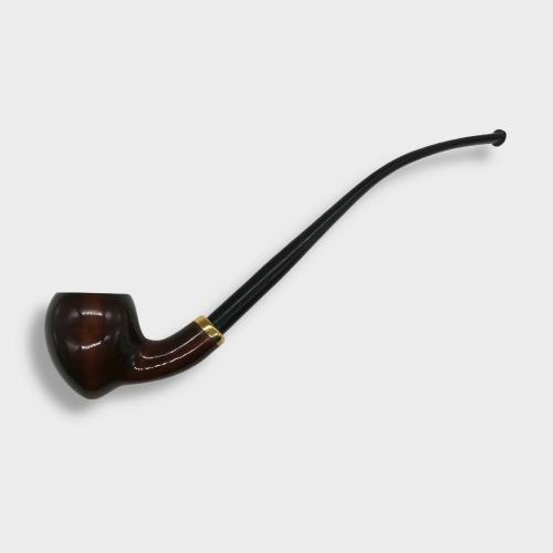 Mr Brog Amphora 309 Metal Filter Smooth Fishtail Churchwarden Pipe (MB7092)